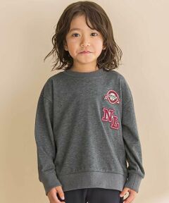 Noeil aime BeBe / ノイユ エーム べべ スウェット | インレイワッペン付きトレーナー(80~130cm)