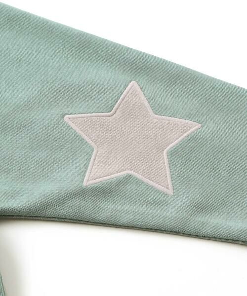 Noeil aime BeBe / ノイユ エーム べべ スウェット | 星エルボーパッチ付きロゴ入りインレイトレーナー(80~130cm) | 詳細4