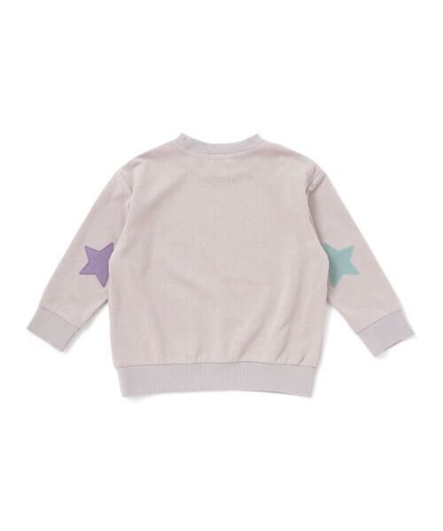 Noeil aime BeBe / ノイユ エーム べべ スウェット | 星エルボーパッチ付きロゴ入りインレイトレーナー(80~130cm) | 詳細10