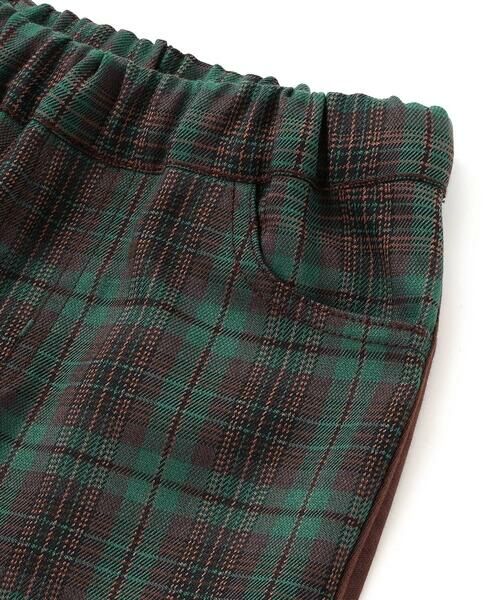 Noeil aime BeBe / ノイユ エーム べべ チノ・ワークパンツ | タータンチェックｘインレイ切り替えパンツ(80~130cm) | 詳細6