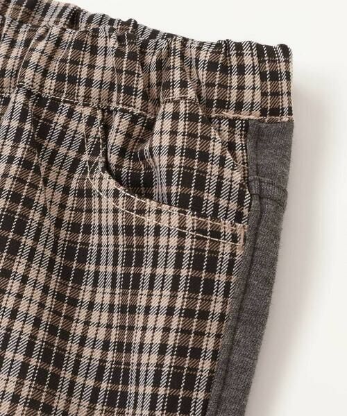 Noeil aime BeBe / ノイユ エーム べべ チノ・ワークパンツ | タータンチェックｘインレイ切り替えパンツ(80~130cm) | 詳細13
