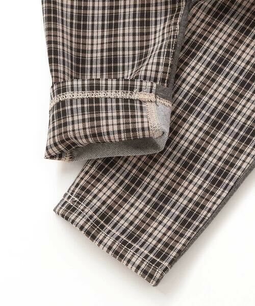 Noeil aime BeBe / ノイユ エーム べべ チノ・ワークパンツ | タータンチェックｘインレイ切り替えパンツ(80~130cm) | 詳細15