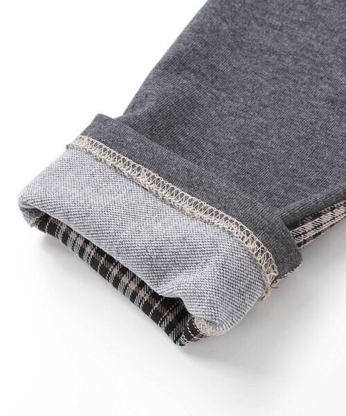 Noeil aime BeBe / ノイユ エーム べべ チノ・ワークパンツ | タータンチェックｘインレイ切り替えパンツ(80~130cm) | 詳細16