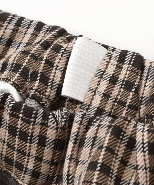 Noeil aime BeBe / ノイユ エーム べべ チノ・ワークパンツ | タータンチェックｘインレイ切り替えパンツ(80~130cm) | 詳細17