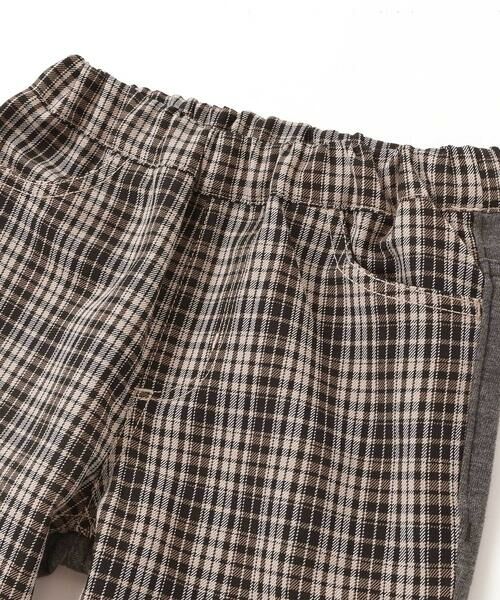 Noeil aime BeBe / ノイユ エーム べべ チノ・ワークパンツ | タータンチェックｘインレイ切り替えパンツ(80~130cm) | 詳細12