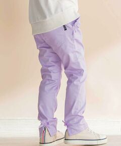 Noeil aime BeBe / ノイユ エーム べべ チノ・ワークパンツ | リボン付きストレッチツイルスリムパンツ(80~130cm)