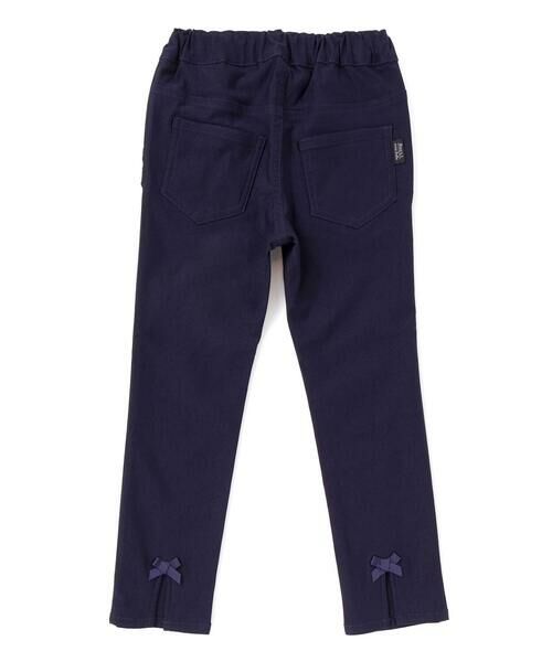 Noeil aime BeBe / ノイユ エーム べべ チノ・ワークパンツ | リボン付きストレッチツイルスリムパンツ(80~130cm) | 詳細4