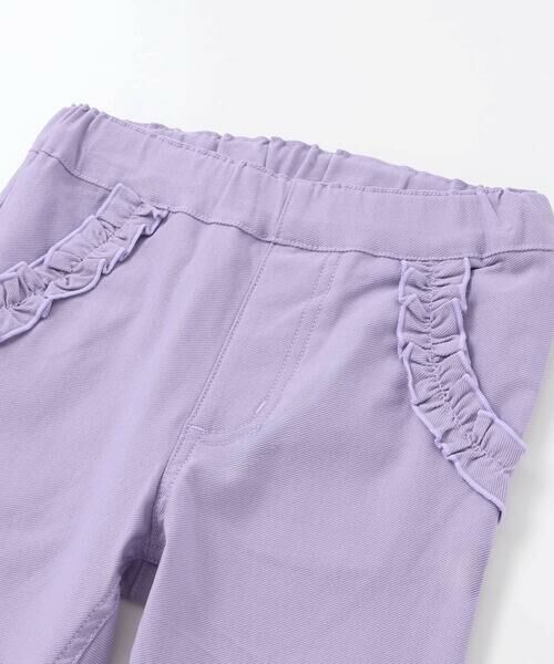 Noeil aime BeBe / ノイユ エーム べべ チノ・ワークパンツ | リボン付きストレッチツイルスリムパンツ(80~130cm) | 詳細10
