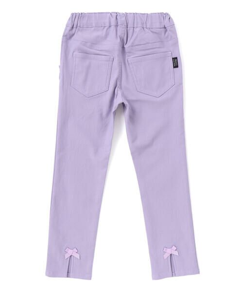 Noeil aime BeBe / ノイユ エーム べべ チノ・ワークパンツ | リボン付きストレッチツイルスリムパンツ(80~130cm) | 詳細9