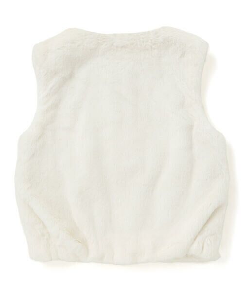 Noeil aime BeBe / ノイユ エーム べべ ベスト | ファーリボン付きベスト(90~130cm) | 詳細5