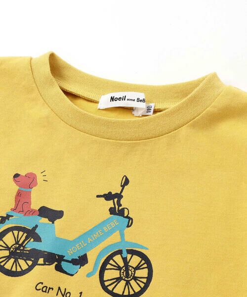 Noeil aime BeBe / ノイユ エーム べべ Tシャツ | 自転車プリント天竺ドロップショルダーＴシャツ(80~130cm) | 詳細4