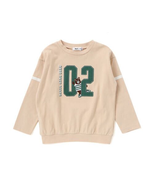 Noeil aime BeBe / ノイユ エーム べべ Tシャツ | ナンバリング天竺ドロップショルダーTシャツ(80~130cm) | 詳細15