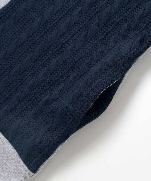 Noeil aime BeBe / ノイユ エーム べべ ミニ丈・ひざ丈ワンピース | 【お揃い】飛び裏毛ｘケーブルJQニットブロック切り替えワンピース(80~130cm) | 詳細11