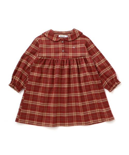 Noeil aime BeBe / ノイユ エーム べべ ミニ丈・ひざ丈ワンピース | 【お揃い】チェック柄セーラー襟ワンピース(80~130cm) | 詳細3