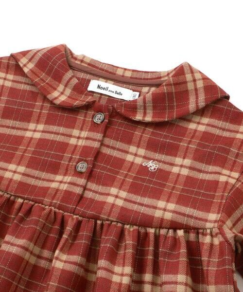 Noeil aime BeBe / ノイユ エーム べべ ミニ丈・ひざ丈ワンピース | 【お揃い】チェック柄セーラー襟ワンピース(80~130cm) | 詳細5