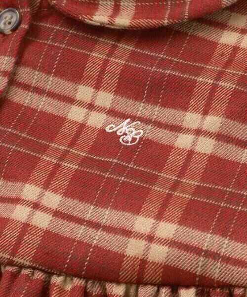 Noeil aime BeBe / ノイユ エーム べべ ミニ丈・ひざ丈ワンピース | 【お揃い】チェック柄セーラー襟ワンピース(80~130cm) | 詳細6