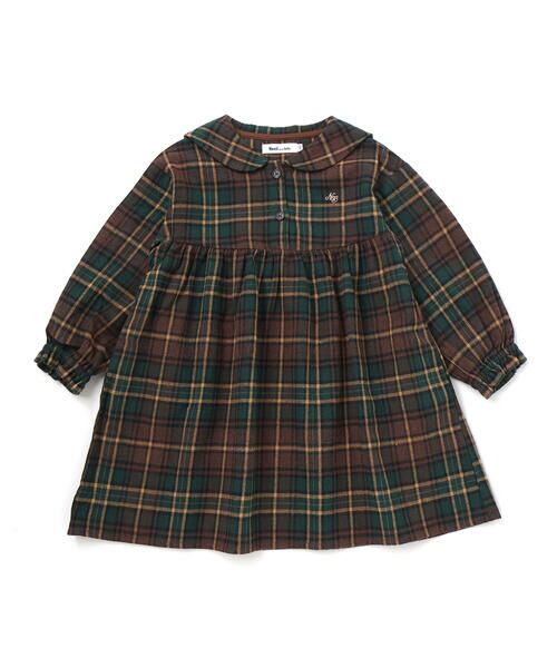 Noeil aime BeBe / ノイユ エーム べべ ミニ丈・ひざ丈ワンピース | 【お揃い】チェック柄セーラー襟ワンピース(80~130cm) | 詳細14