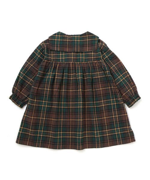 Noeil aime BeBe / ノイユ エーム べべ ミニ丈・ひざ丈ワンピース | 【お揃い】チェック柄セーラー襟ワンピース(80~130cm) | 詳細15