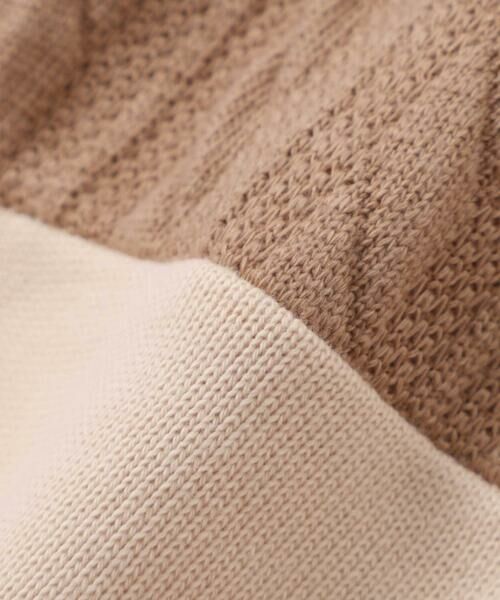 Noeil aime BeBe / ノイユ エーム べべ スウェット | 【お揃い】飛び裏毛xケーブルJQニットブロック切り替えトレーナー(80~130cm) | 詳細16