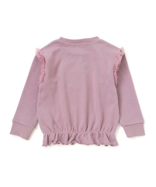 Noeil aime BeBe / ノイユ エーム べべ スウェット | TC裏毛ネコ刺しゅうチュール付きトレーナー(80~130cm) | 詳細5