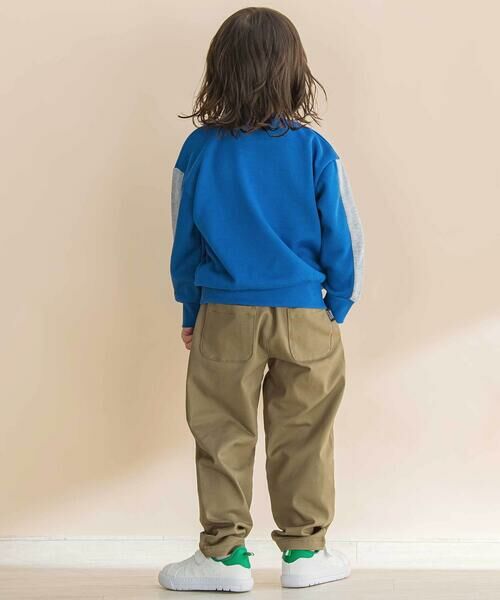 Noeil aime BeBe / ノイユ エーム べべ スウェット | 杢裏毛ロゴワッペン付きトレーナー(80~130cm) | 詳細2