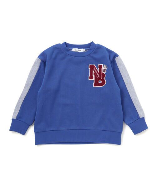 Noeil aime BeBe / ノイユ エーム べべ スウェット | 杢裏毛ロゴワッペン付きトレーナー(80~130cm) | 詳細4