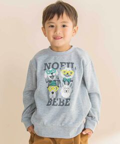 Noeil aime BeBe / ノイユ エーム べべ スウェット | 杢裏毛サガラ刺しゅうトレーナー(80~130cm)