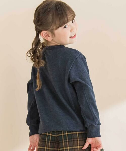 Noeil aime BeBe / ノイユ エーム べべ スウェット | 杢裏毛サガラ刺しゅうトレーナー(80~130cm) | 詳細2