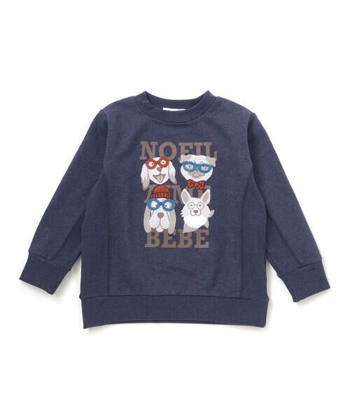 Noeil aime BeBe / ノイユ エーム べべ スウェット | 杢裏毛サガラ刺しゅうトレーナー(80~130cm) | 詳細3
