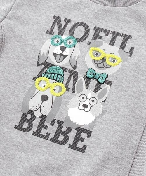 Noeil aime BeBe / ノイユ エーム べべ スウェット | 杢裏毛サガラ刺しゅうトレーナー(80~130cm) | 詳細10