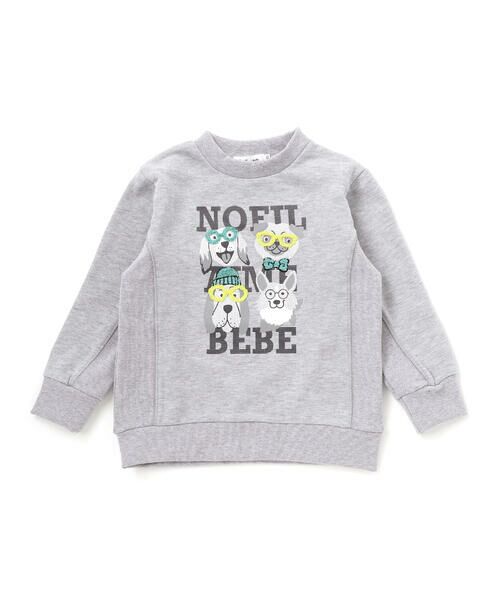 Noeil aime BeBe / ノイユ エーム べべ スウェット | 杢裏毛サガラ刺しゅうトレーナー(80~130cm) | 詳細7