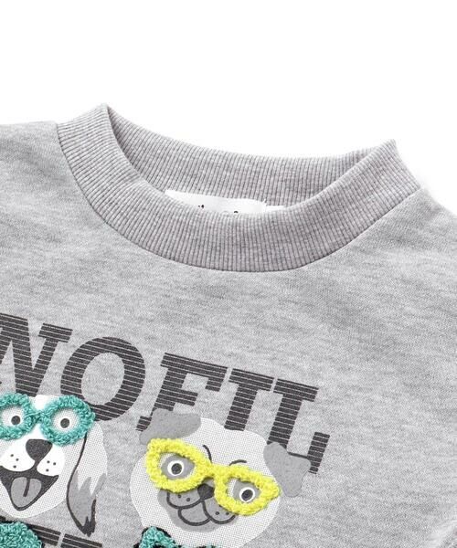 Noeil aime BeBe / ノイユ エーム べべ スウェット | 杢裏毛サガラ刺しゅうトレーナー(80~130cm) | 詳細9