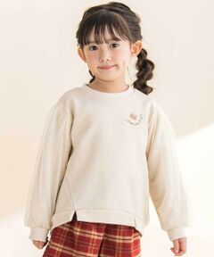 Noeil aime BeBe / ノイユ エーム べべ スウェット | ラメ裏毛チュール袖トレーナー(80~130cm)