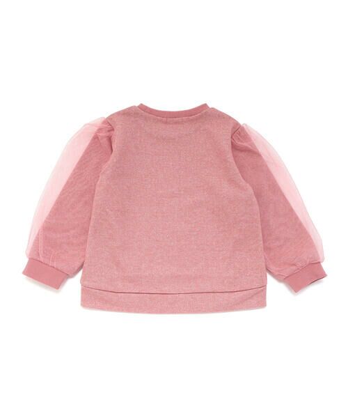 Noeil aime BeBe / ノイユ エーム べべ スウェット | ラメ裏毛チュール袖トレーナー(80~130cm) | 詳細5