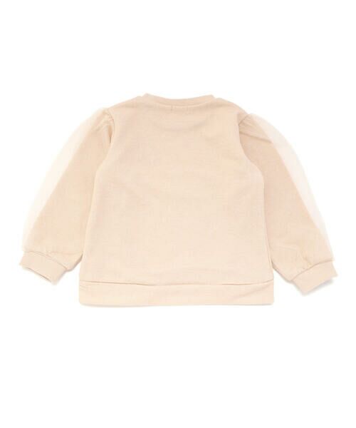 Noeil aime BeBe / ノイユ エーム べべ スウェット | ラメ裏毛チュール袖トレーナー(80~130cm) | 詳細16