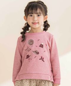 Noeil aime BeBe / ノイユ エーム べべ スウェット | ラメ裏毛裾フリルトレーナー(80~130cm)