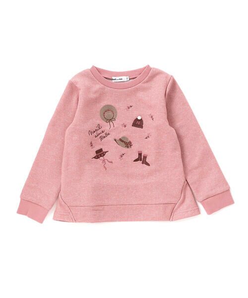 Noeil aime BeBe / ノイユ エーム べべ スウェット | ラメ裏毛裾フリルトレーナー(80~130cm) | 詳細5