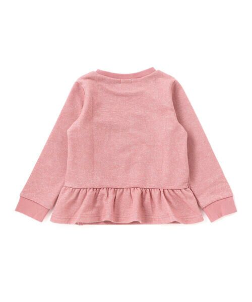 Noeil aime BeBe / ノイユ エーム べべ スウェット | ラメ裏毛裾フリルトレーナー(80~130cm) | 詳細6