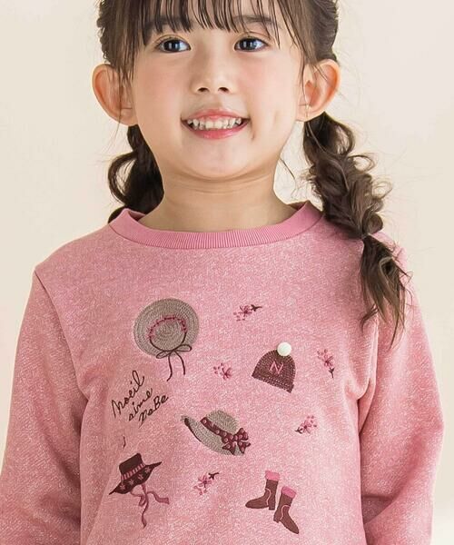 Noeil aime BeBe / ノイユ エーム べべ スウェット | ラメ裏毛裾フリルトレーナー(80~130cm) | 詳細2