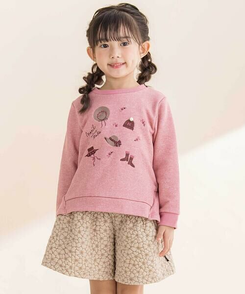 Noeil aime BeBe / ノイユ エーム べべ その他パンツ | 【お揃い】花柄ふくれJQキュロットパンツ(90~130cm) | 詳細4