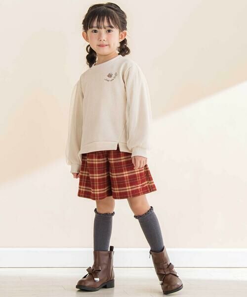 Noeil aime BeBe / ノイユ エーム べべ その他パンツ | 【お揃い】チェック柄キュロット(80~130cm) | 詳細3