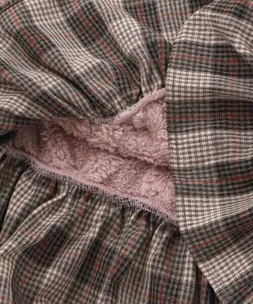Noeil aime BeBe / ノイユ エーム べべ ミニ丈・ひざ丈ワンピース | 【お揃い】ケーブルボアｘタータンチェックワンピース(80~130cm) | 詳細17