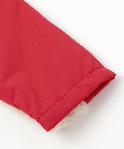 Noeil aime BeBe / ノイユ エーム べべ ミリタリージャケット・コート | タフタxボア異素材配色マウンテンパーカー(90~130cm) | 詳細13