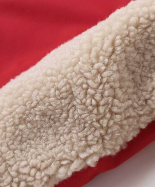 Noeil aime BeBe / ノイユ エーム べべ ミリタリージャケット・コート | タフタxボア異素材配色マウンテンパーカー(90~130cm) | 詳細20