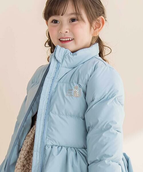 Noeil aime BeBe / ノイユ エーム べべ ダウンジャケット・ベスト | ペプラム付きタフタダウンコート(90~130cm) | 詳細7