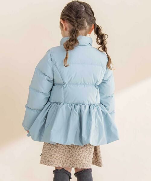 Noeil aime BeBe / ノイユ エーム べべ ダウンジャケット・ベスト | ペプラム付きタフタダウンコート(90~130cm) | 詳細8