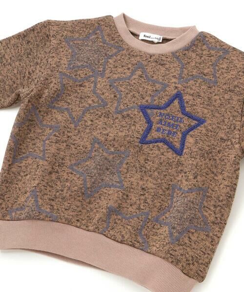 Noeil aime BeBe / ノイユ エーム べべ スウェット | メランジ裏毛起毛星刺しゅうトレーナー(80~130cm) | 詳細10
