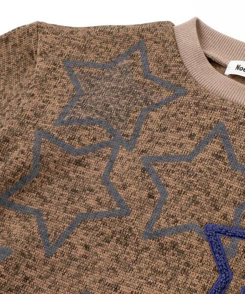 Noeil aime BeBe / ノイユ エーム べべ スウェット | メランジ裏毛起毛星刺しゅうトレーナー(80~130cm) | 詳細12