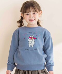 Noeil aime BeBe / ノイユ エーム べべ スウェット | 裏毛起毛クマプリントトレーナー(80~130cm)