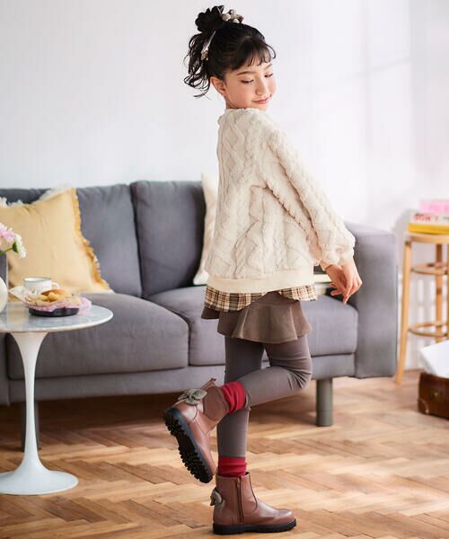 Noeil aime BeBe / ノイユ エーム べべ レギンス・スパッツ | ニットコールスカート付きスパッツ(80~130cm) | 詳細4